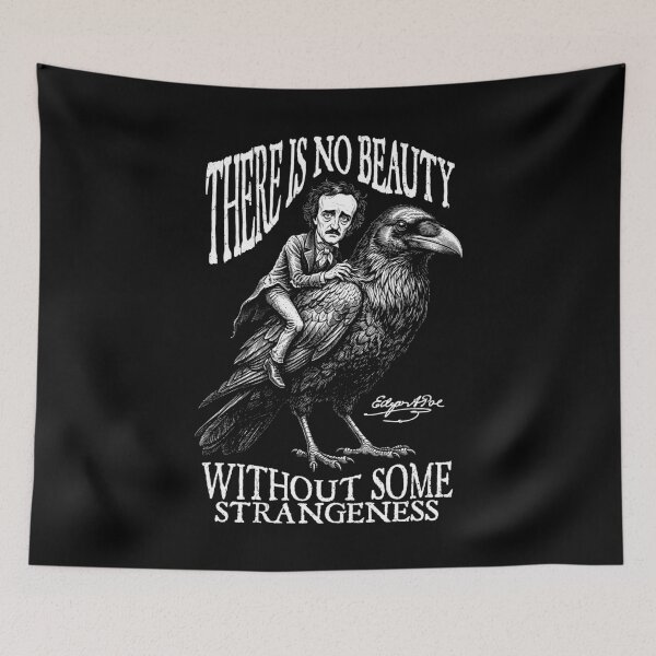 Item preview, Edgar Allan Poe No Beauty Strangeness Quote Gothic Raven designed and sold by GrandeDuc.