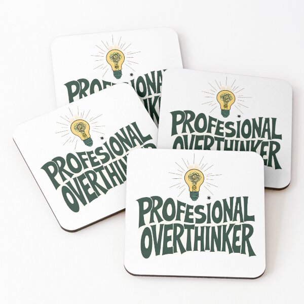 Item preview, Professional Overthinker – Funny Overthinking Quote with Lightbulb | Relatable Humor Sticker & T-Shirt designed and sold by Nene's design.