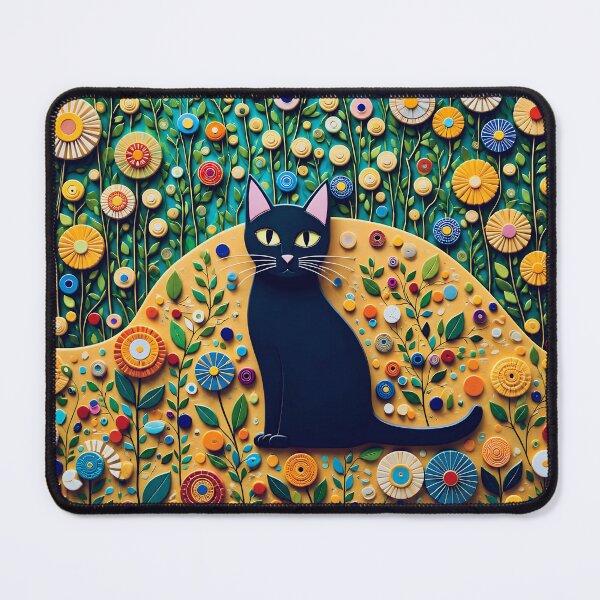 Item preview, Klimt Cat in Flower Garden designed and sold by Vicky Brago-Mitchell®.