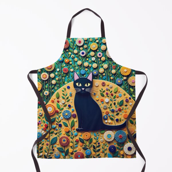 Item preview, Klimt Cat in Flower Garden  designed and sold by Vicky Brago-Mitchell®.