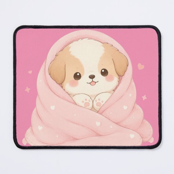 Item preview, Cute puppy in a blanket designed and sold by EsenciaZen.