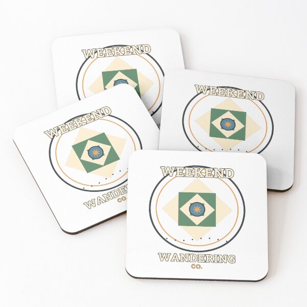 Item preview, Weekend Wandering Co Outdoor Adventure Badge designed and sold by Cozy Oddities Studio.
