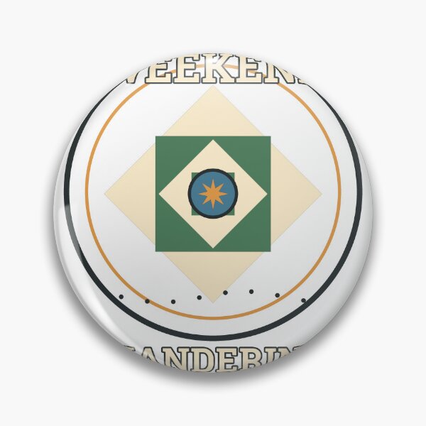 Item preview, Weekend Wandering Co Outdoor Adventure Badge designed and sold by Cozy Oddities Studio.