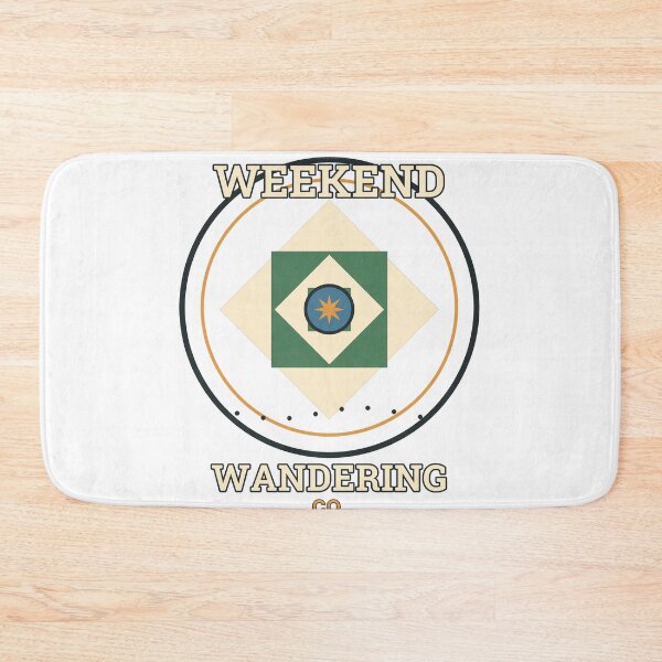 Item preview, Weekend Wandering Co Outdoor Adventure Badge designed and sold by Cozy Oddities Studio.