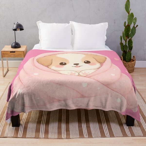 Item preview, Cute puppy in a blanket designed and sold by EsenciaZen.