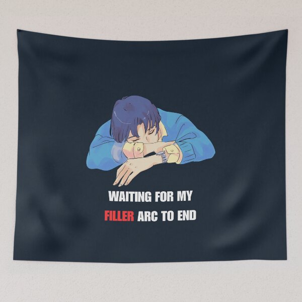 Item preview, Sarcastic Retro Anime Waiting For My Filler Arc To End designed and sold by Ctrl+Z Enthusiast.