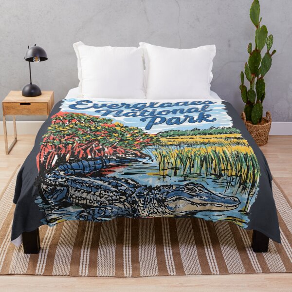Item preview, Everglades National Park Colorful Swamp Landscape Alligator  designed and sold by HowToCanadian.