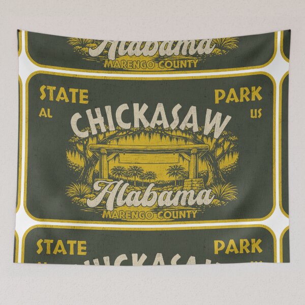 Item preview, Chickasaw State Park, Marengo County, Alabama, badge design designed and sold by Wanderful-roads.