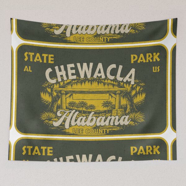 Item preview, Chewacla State Park, Lee County, Alabama, badge design designed and sold by Wanderful-roads.