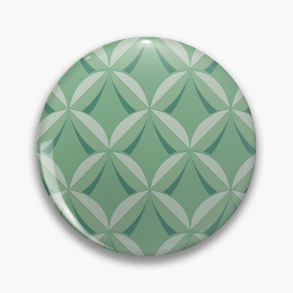 Item preview, Soft Green Geometric Petal Repeat Pattern designed and sold by Tideflowerstudio.