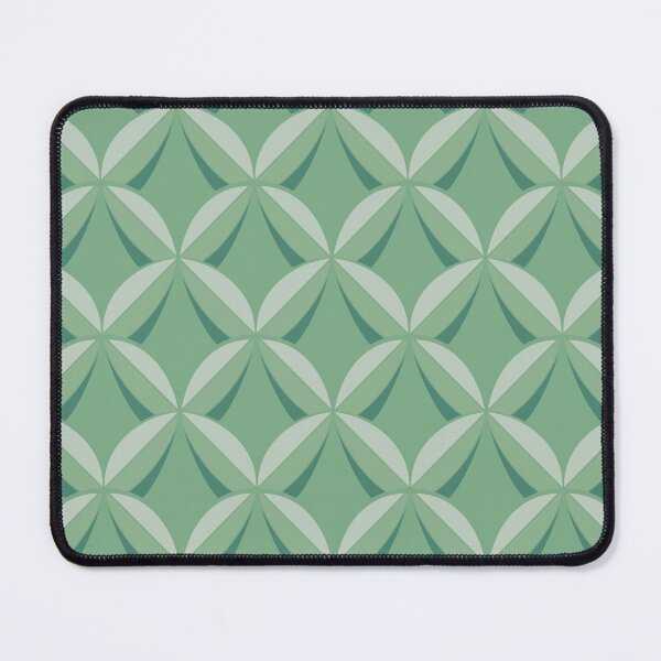 Item preview, Soft Green Geometric Petal Repeat Pattern designed and sold by Tideflowerstudio.