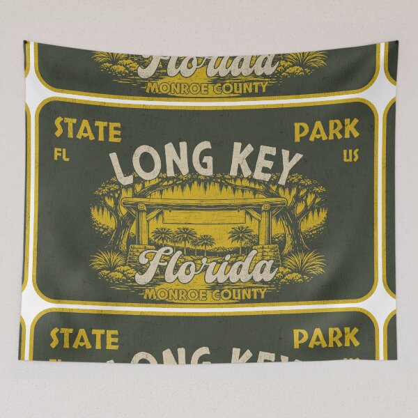 Item preview, Long Key State Park, Monroe County, Florida, badge design designed and sold by Wanderful-roads.