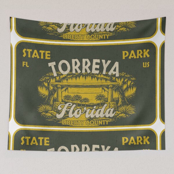 Item preview, Torreya State Park, Liberty County, Florida, badge design designed and sold by Wanderful-roads.