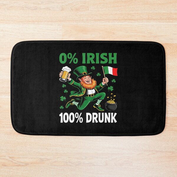Item preview, 0 Percent Irish 100 Percent Drunk Funny St Patricks Day Party designed and sold by zamiokaline.
