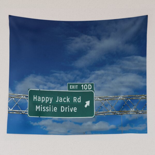 Item preview, Happy Jack Road & Missile Drive – Wyoming Highway Sign Photo designed and sold by aadventures.