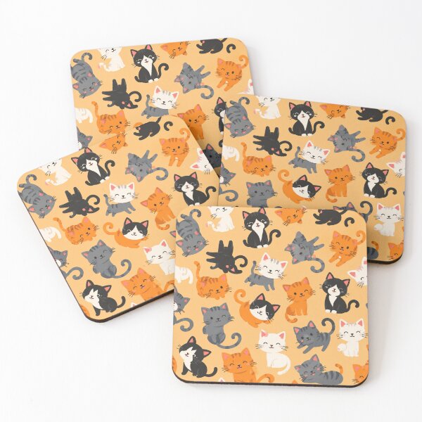 Item preview, Cute Cartoon Cat Pattern Tote Bag | Kawaii Seamless Cat Print designed and sold by ArtoryNest.