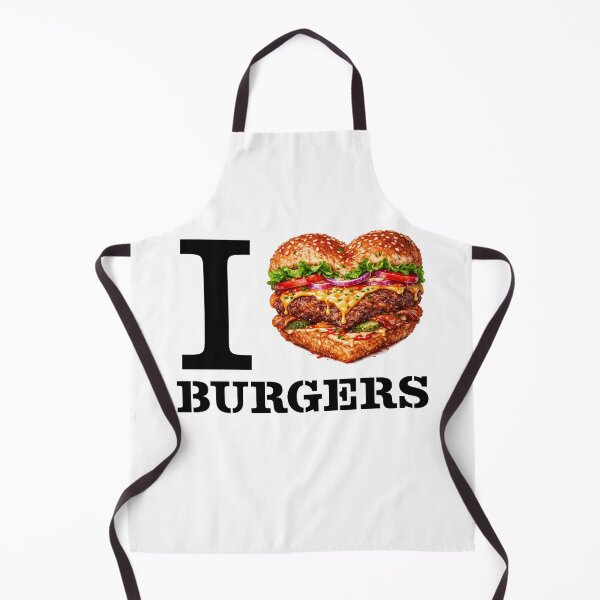 Item preview, I Love Burgers  designed and sold by Hello Bee Bee.
