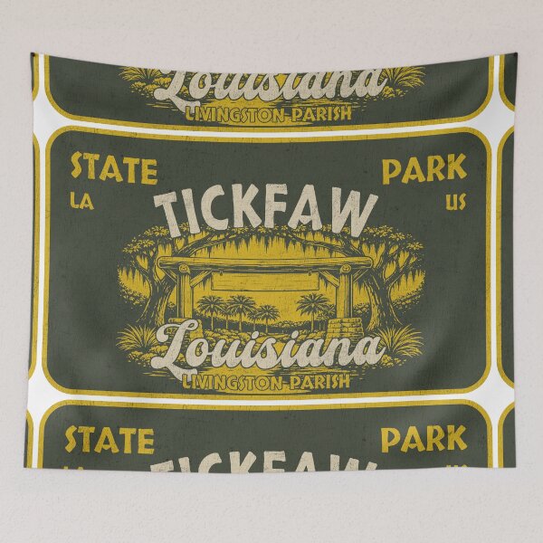 Item preview, Tickfaw State Park, Livingston Parish, Louisiana, badge design designed and sold by Wanderful-roads.