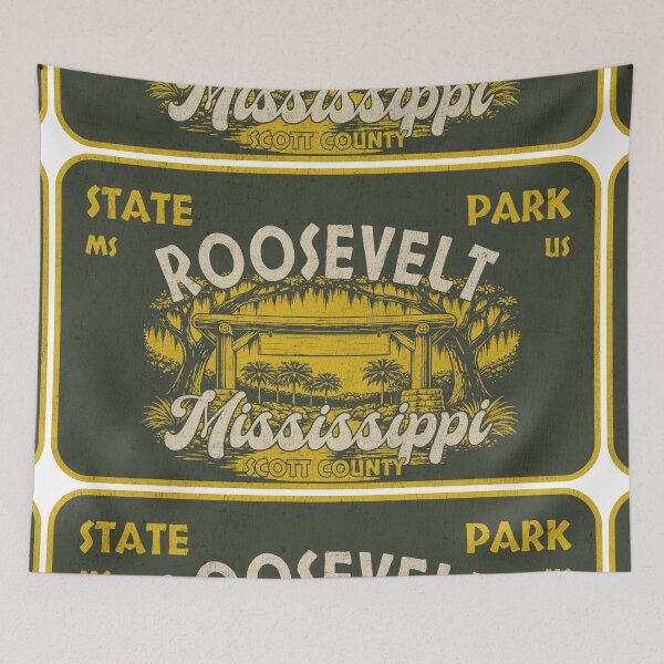 Item preview, Roosevelt State Park, Scott County, Mississippi, badge design designed and sold by Wanderful-roads.