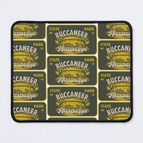 Item preview, Buccaneer State Park, Hancock County, Mississippi, badge design designed and sold by Wanderful-roads.