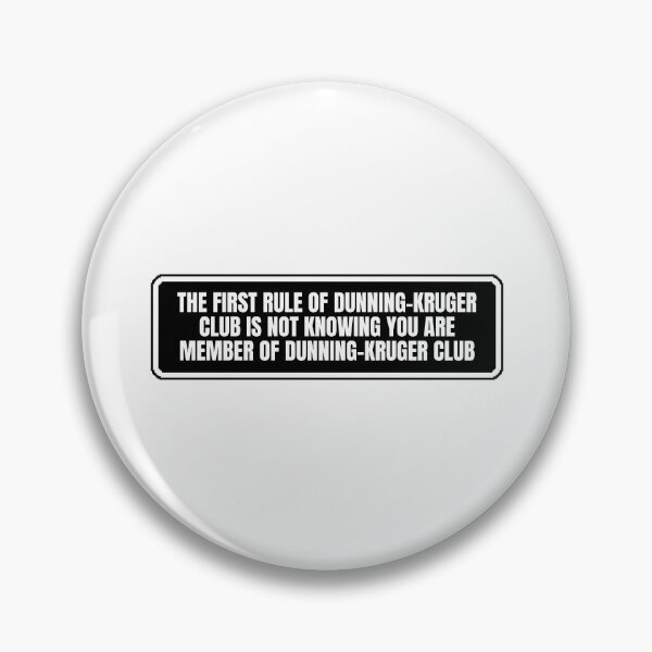 Item preview, Dunning-Kruger Club designed and sold by Dondonmart.
