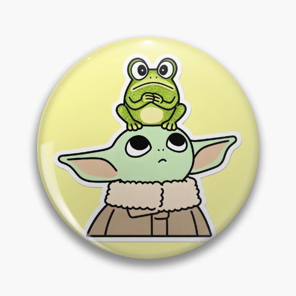 Item preview, Grogu And Scared Frog designed and sold by Abeshinobi.