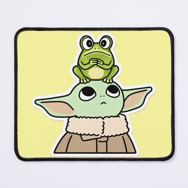 Item preview, Grogu And Scared Frog designed and sold by Abeshinobi.