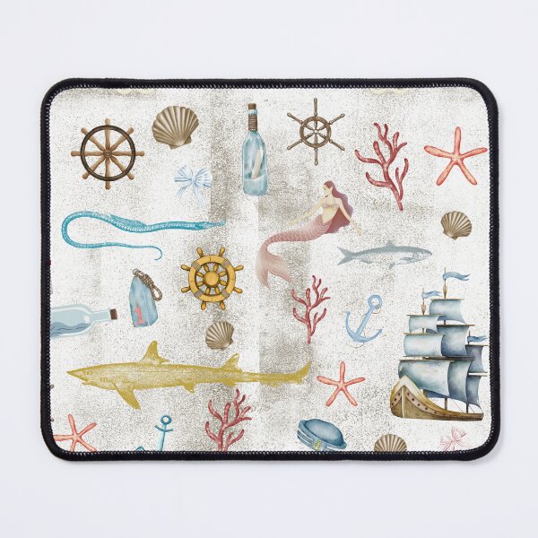 Item preview, Nautical fantasy pattern designed and sold by Evan's Oddities.