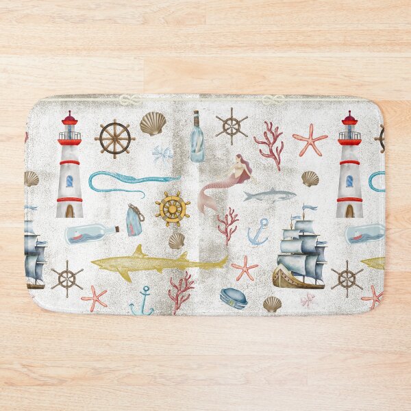 Item preview, Nautical fantasy pattern designed and sold by Evan's Oddities.