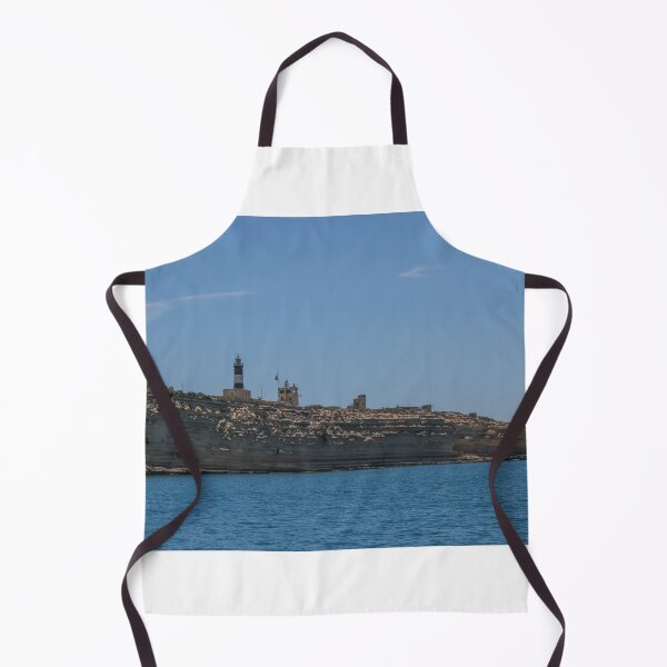 Item preview, Lighthouse on Rocky Coastal Cliffs Over Calm Blue Sea Under Clear Summer Sky for Navigation designed and sold by Nmallia.