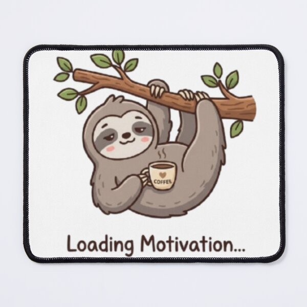 Item preview, Loading Motivation Cute Sloth Coffee Design designed and sold by TheCosyCarriage.