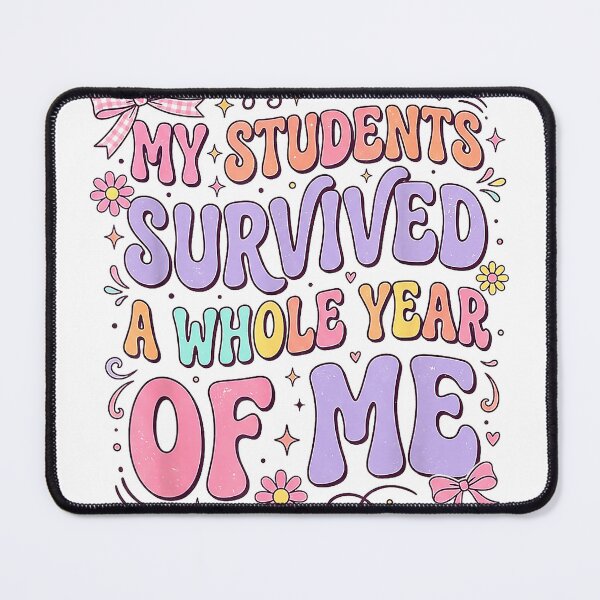 Item preview, My Students Survived A Whole Year of Me Teacher Coquette Bow T-Shirt designed and sold by kevincuellar.