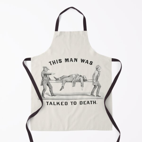 Item preview, This Man Was Talked to Death – Literary Humor Graphic Tee designed and sold by BestVarieties.