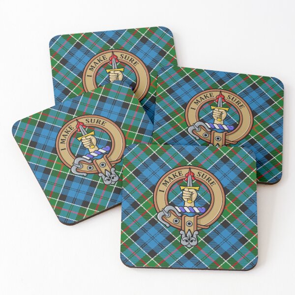 Item preview, Clan Kirkpatrick Crest over Tartan designed and sold by sifis.