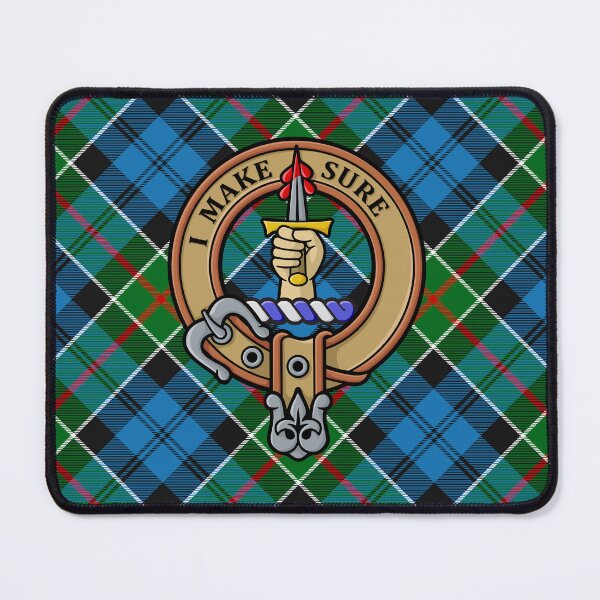 Item preview, Clan Kirkpatrick Crest over Tartan designed and sold by sifis.