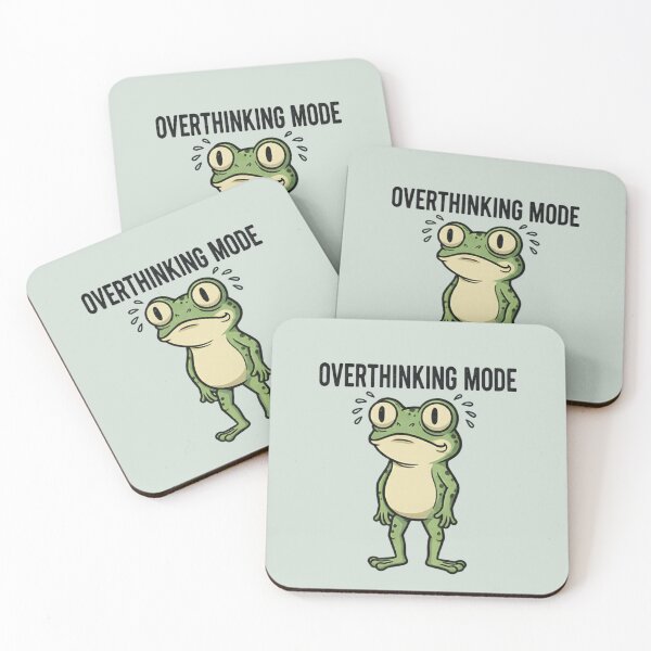 Item preview, Overthinking Mode Frog designed and sold by ZyxDes.