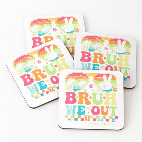 Item preview, Bruh We Out Teachers Happy Last Day of School Groovy T-Shirt designed and sold by KTY-NUSS.