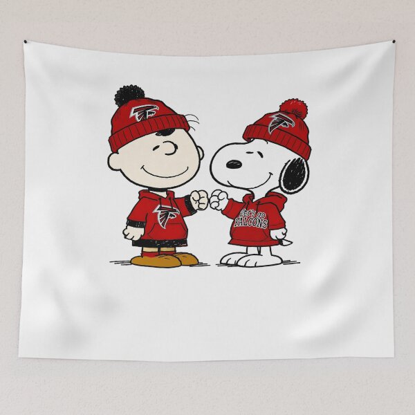 Item preview, Charlie Brown And Snoopy Atlanta Falcons Football designed and sold by Peggy D Schafer.