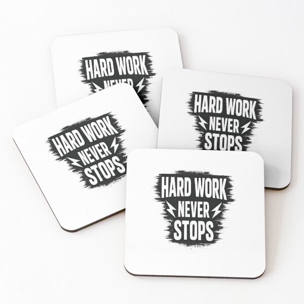 Item preview, Hard Work Never Stops Oversized Streetwear T-Shirt designed and sold by Atharva-threads.