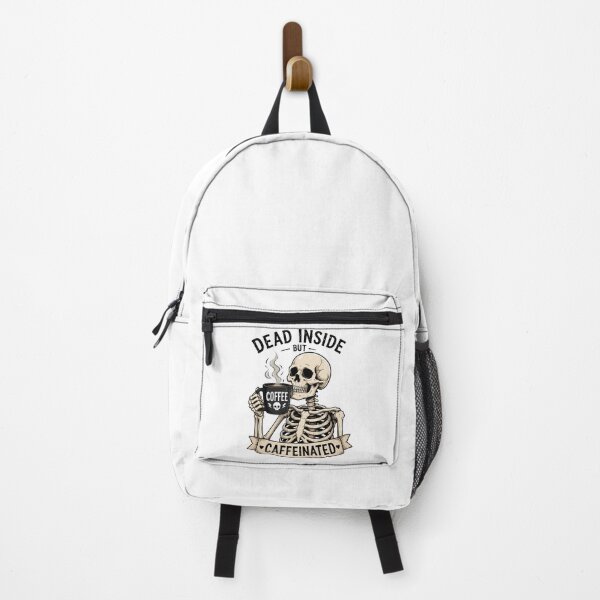 Item preview, Dead Inside But Caffeinated Skeleton Coffee Funny Gifts designed and sold by BadhbhArt.