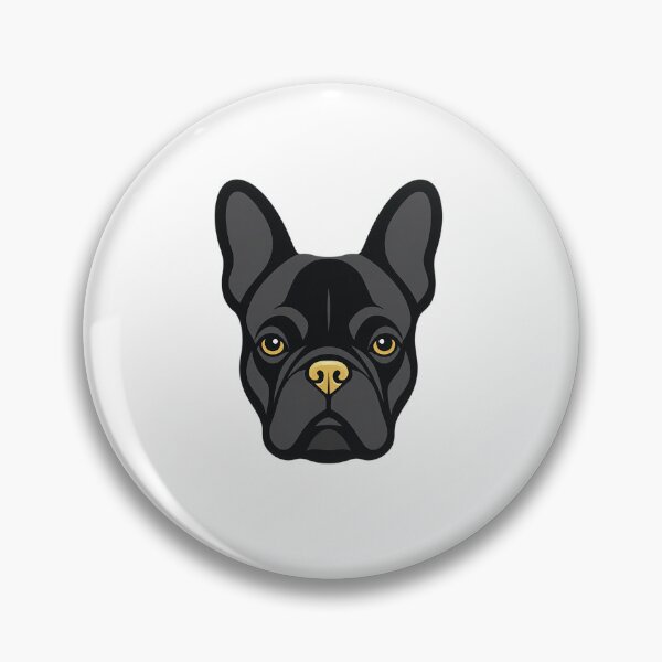 Item preview, Premium French Bulldog Brand Icon — Three-Color Minimalist Face designed and sold by Jandedan.