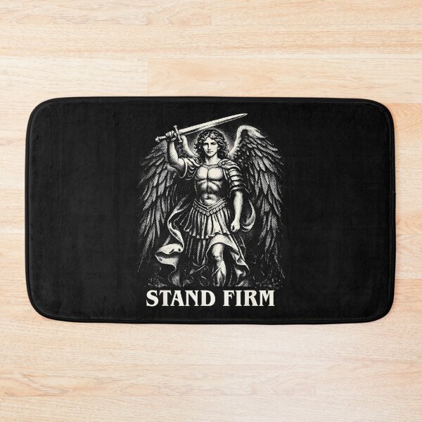 Item preview, Stand Firm Warrior Angel Gothic Faith Graphic with Vintage Edge designed and sold by Masonixem.