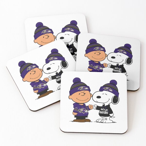 Item preview, Charlie Brown And Snoopy Baltimore Ravens Football designed and sold by Peggy D Schafer.