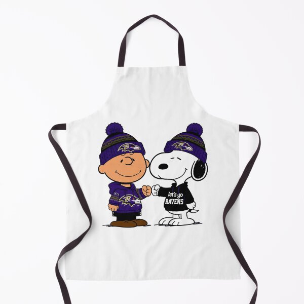 Item preview, Charlie Brown And Snoopy Baltimore Ravens Football designed and sold by Peggy D Schafer.