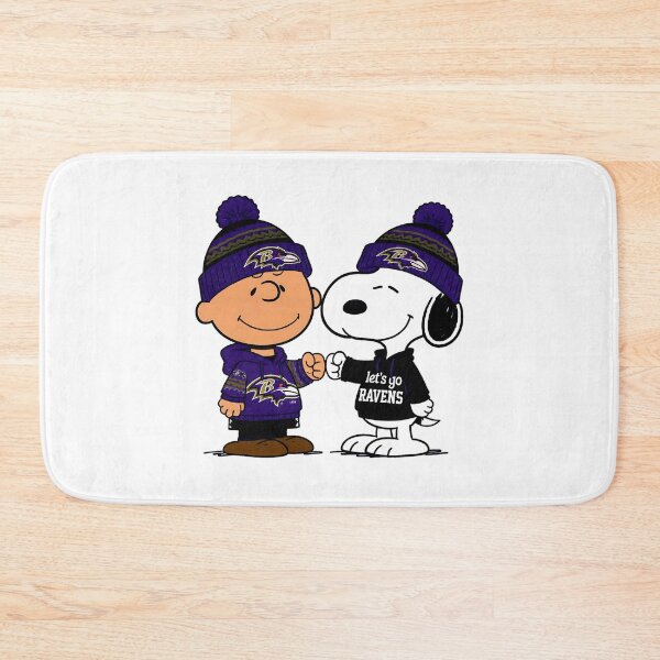 Item preview, Charlie Brown And Snoopy Baltimore Ravens Football designed and sold by Peggy D Schafer.