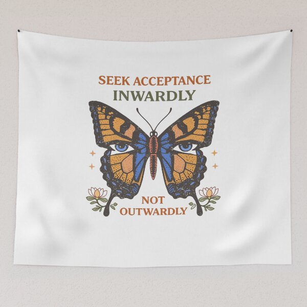 Item preview, Butterfly Eyes Acceptance T-Shirt designed and sold by Matinez Pink.