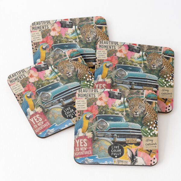 Item preview, Global Roadtrip — Vibrant Mixed‑Media Travel Collage designed and sold by Jandedan.