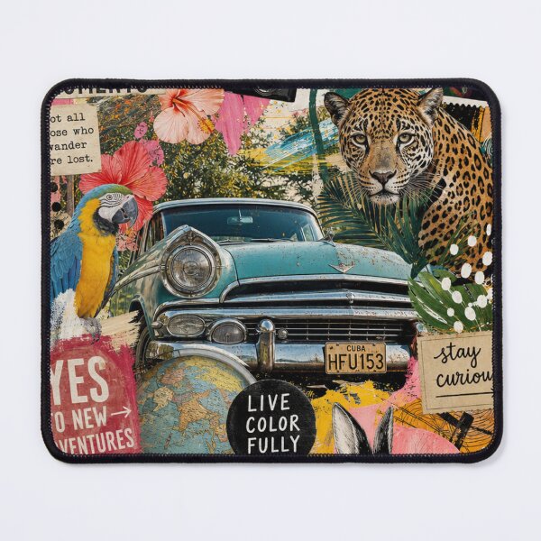 Item preview, Global Roadtrip — Vibrant Mixed‑Media Travel Collage designed and sold by Jandedan.