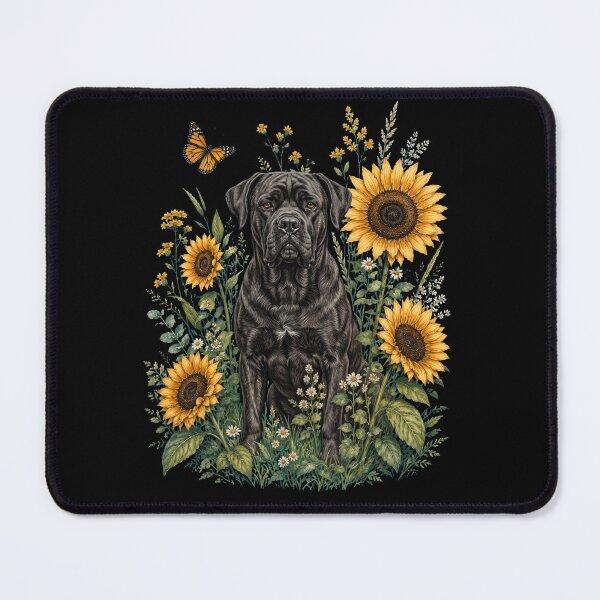 Item preview, Cane Corso With Sunflower Cottagecore Art Dog Owner designed and sold by TerryConnells.