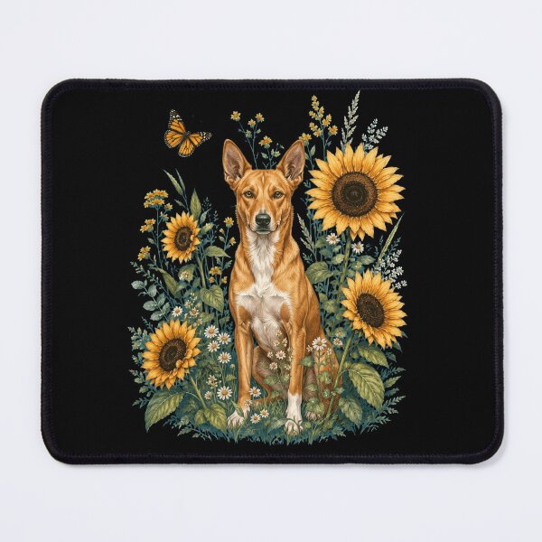 Item preview, Carolina Dog With Sunflower Cottagecore Art Dog Owner designed and sold by TerryConnells.